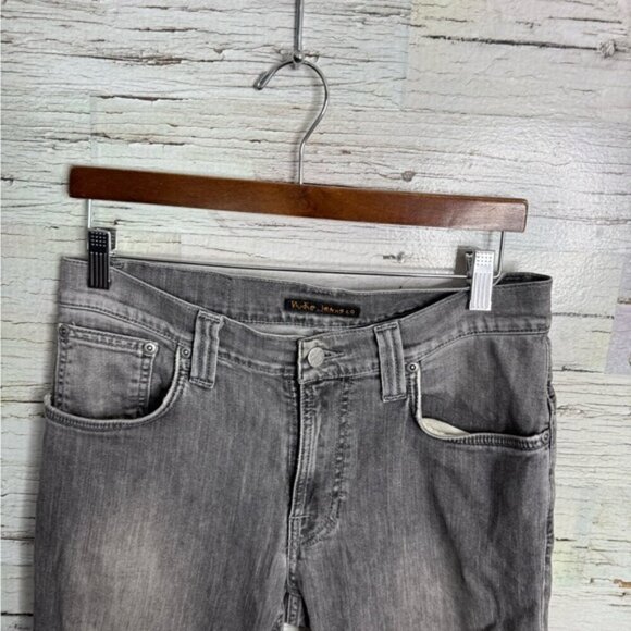 Nudie Jeans Men's Thin Finn Organic Cotton In dark pavement  Jeans 32x34 - Picture 2 of 8